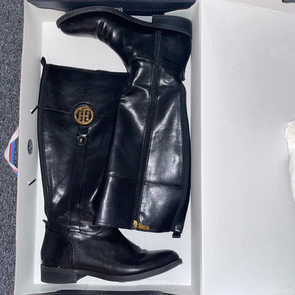 Tommy Hilfiger boots. Below knee length. Only worn once.